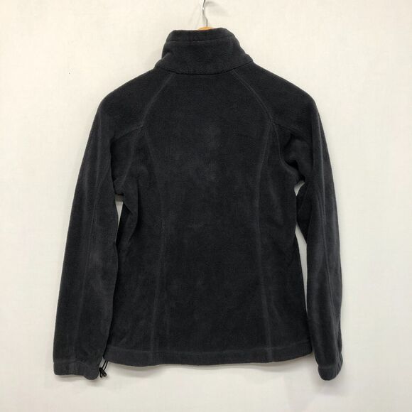 Columbia Women Full Zip Fleece Polyester Sweatshirt Size Small Black B289 -27 - Picture 12 of 14